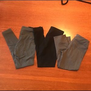 Three Cotton Athletic Pants. Size Small.